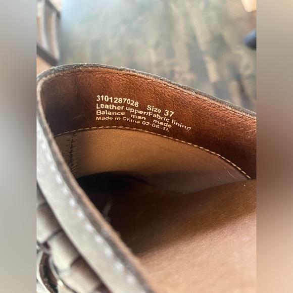 Green/Gray Nubuck Dansko Heeled Clogs - Picture 8 of 10